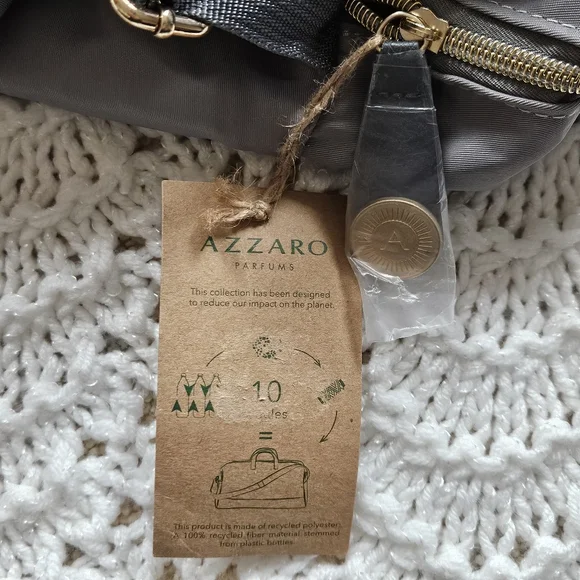 NWT Azzaro Gray Weekender Duffle Bag - Picture 8 of 13